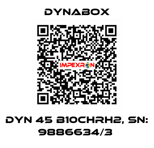DYN 45 B10CHRH2, SN: 9886634/3  Dynabox