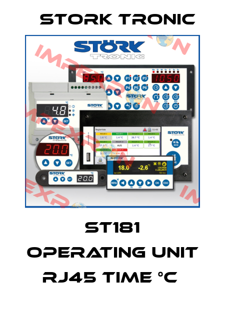 ST181 Operating unit RJ45 time °C  Stork tronic