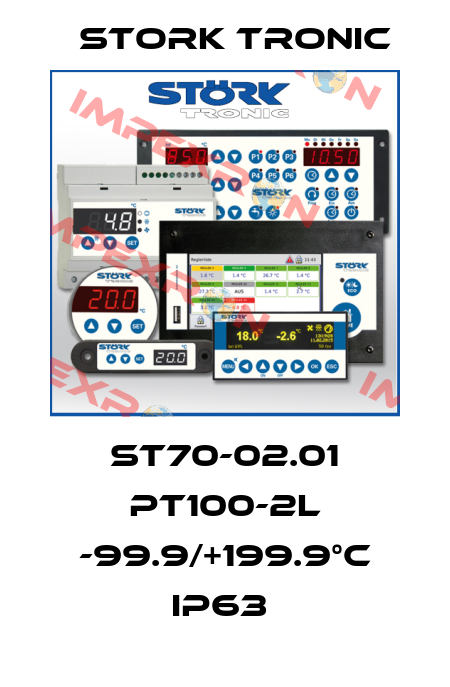 ST70-02.01 PT100-2L -99.9/+199.9°C IP63  Stork tronic