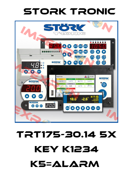 TRT175-30.14 5x key K1234 K5=alarm  Stork tronic