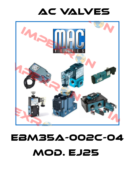 EBM35A-002C-04 MOD. EJ25  МAC Valves