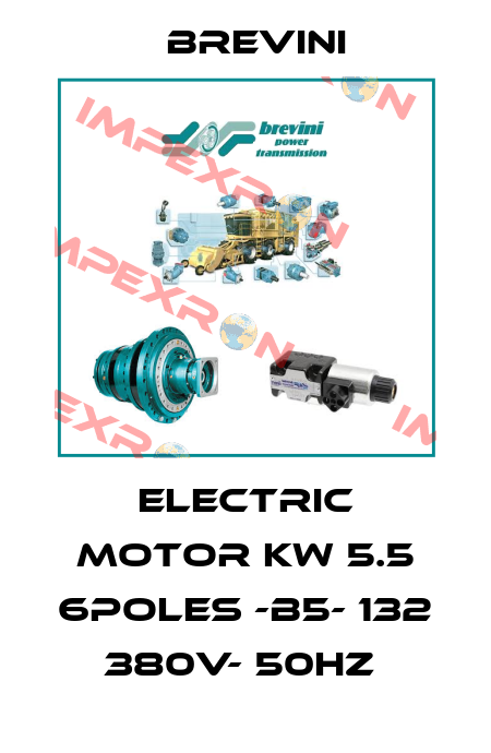 ELECTRIC MOTOR KW 5.5 6POLES -B5- 132 380V- 50HZ  Brevini