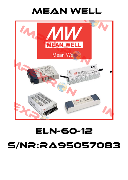 ELN-60-12 S/NR:RA95057083  Mean Well