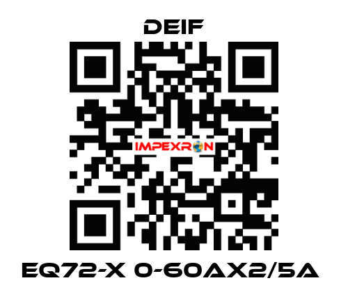EQ72-X 0-60AX2/5A  Deif