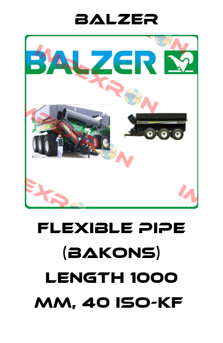 FLEXIBLE PIPE (BAKONS) LENGTH 1000 MM, 40 ISO-KF  Balzer