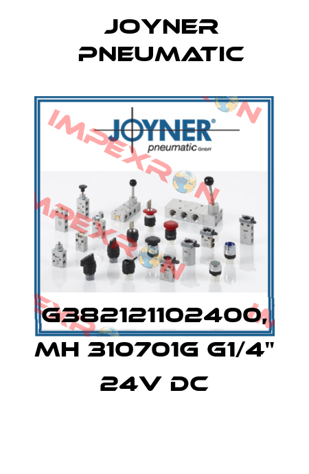 G382121102400, MH 310701G G1/4" 24V DC Joyner Pneumatic