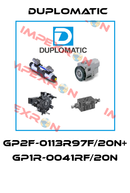 GP2F-0113R97F/20N+ GP1R-0041RF/20N  Duplomatic