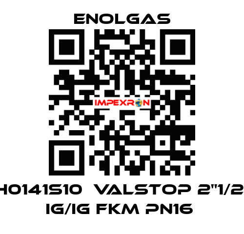 H0141S10  VALSTOP 2"1/2  IG/IG FKM PN16  Enolgas