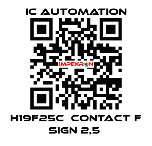 H19F25C  Contact F sign 2,5  ic automation