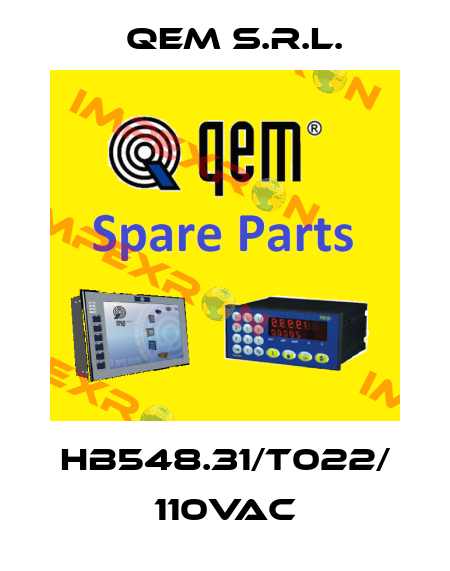 HB548.31/T022/ 110Vac QEM S.r.l.