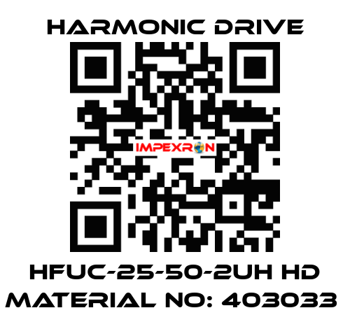 HFUC-25-50-2UH HD MATERIAL NO: 403033  Harmonic Drive