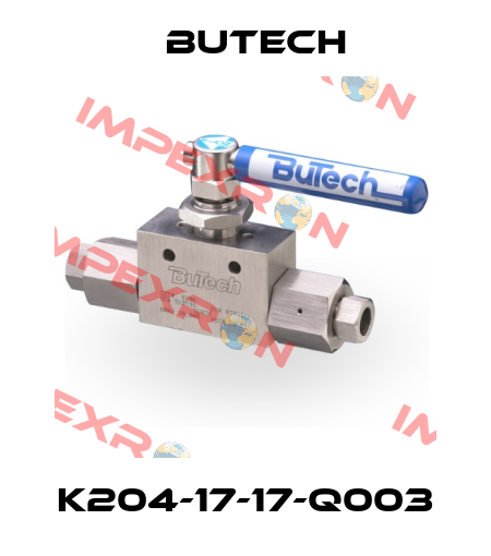 K204-17-17-Q003 BuTech