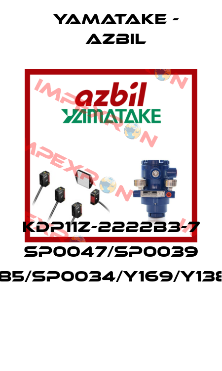 KDP11Z-2222B3-7 SP0047/SP0039 Y185/SP0034/Y169/Y138A  Yamatake - Azbil