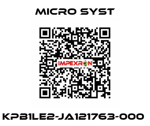 KPB1LE2-JA121763-000  Micro Syst