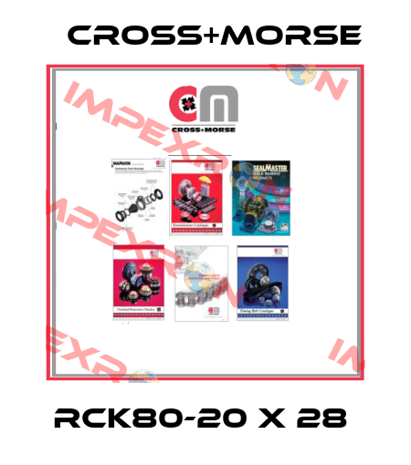 RCK80-20 x 28  Cross+Morse