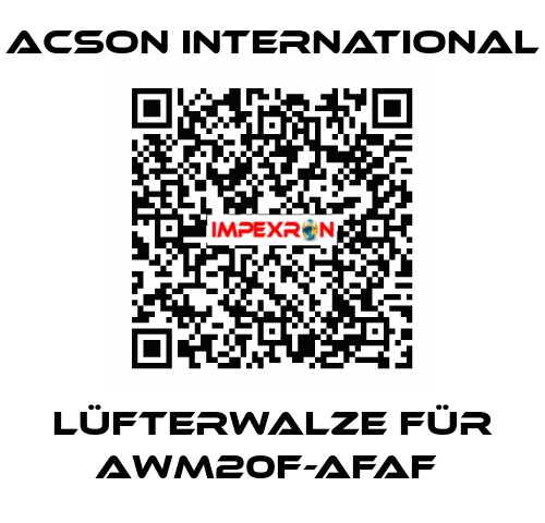 Lüfterwalze für AWM20F-AFAF  Acson International