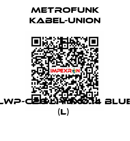 LWP-C26 LIY 1x0.14 blue  (L)  METROFUNK KABEL-UNION