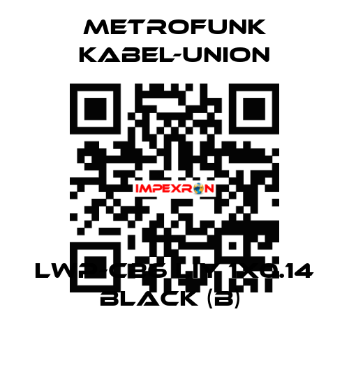 LWP-C26 LIY 1x0.14 black (B)  METROFUNK KABEL-UNION