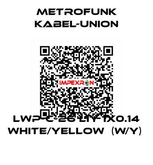 LWP-C-26 LIY 1x0.14 white/yellow  (W/Y)  METROFUNK KABEL-UNION