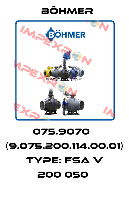075.9070   (9.075.200.114.00.01) Type: FSA V 200 050  Böhmer