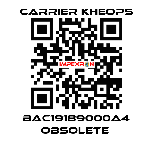 BAC19189000A4 obsolete  Carrier Kheops