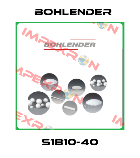 S1810-40 Bohlender