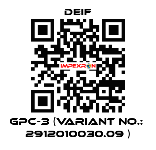 GPC-3 (Variant no.:  2912010030.09 ) Deif