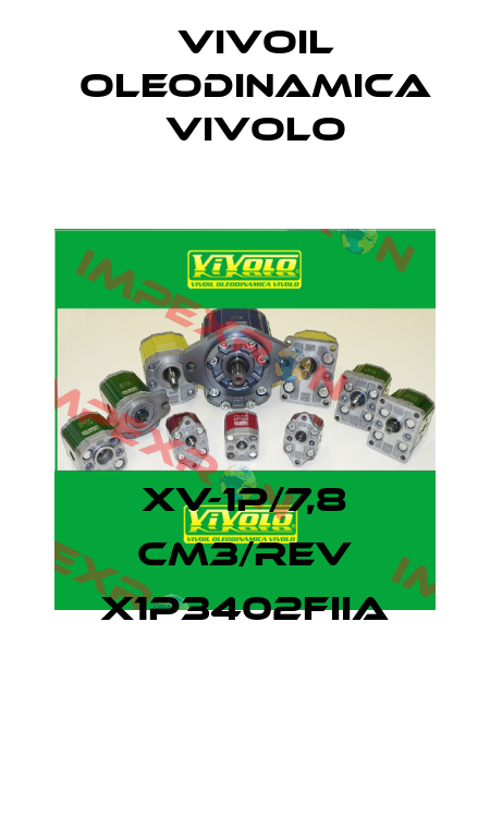 XV-1P/7,8 cm3/rev X1P3402FIIA Vivoil Oleodinamica Vivolo