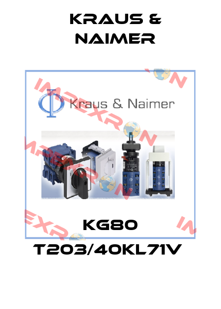 KG80 T203/40KL71V  Kraus & Naimer