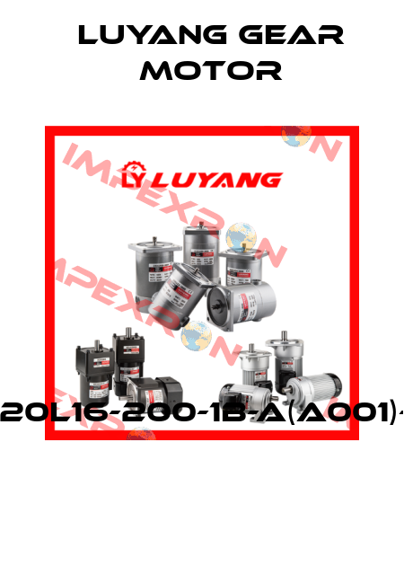J220L16-200-1B-A(A001)-G1  Luyang Gear Motor