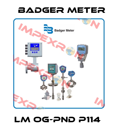 LM OG-PND P114  Badger Meter