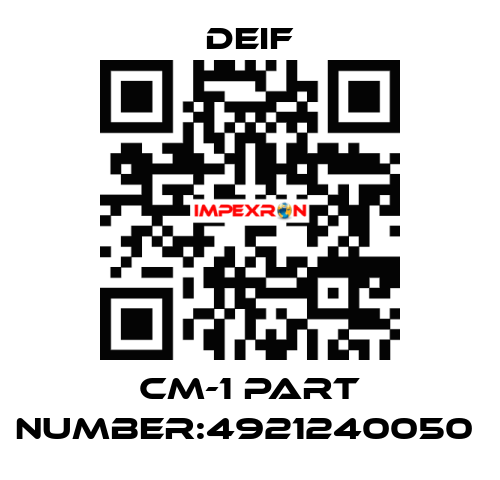 CM-1 part number:4921240050  Deif