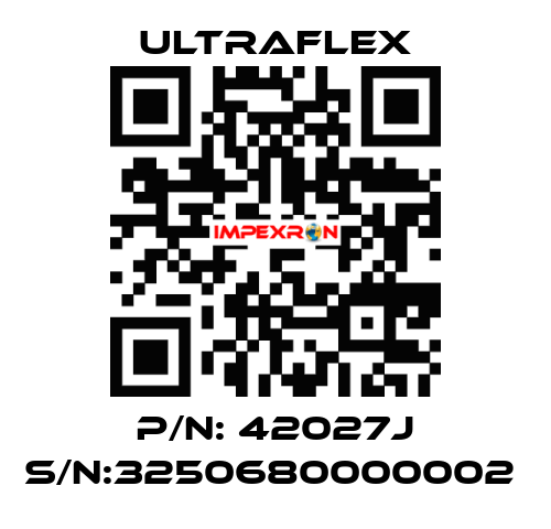 P/N: 42027J S/N:3250680000002  Ultraflex