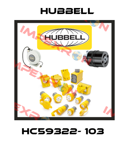 HC59322- 103  Hubbell