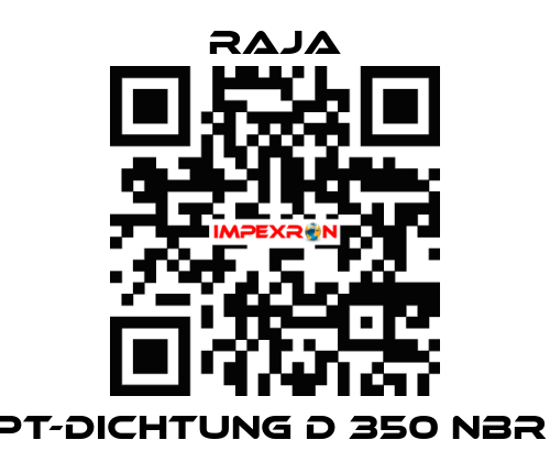 PT-Dichtung D 350 NBR  Raja