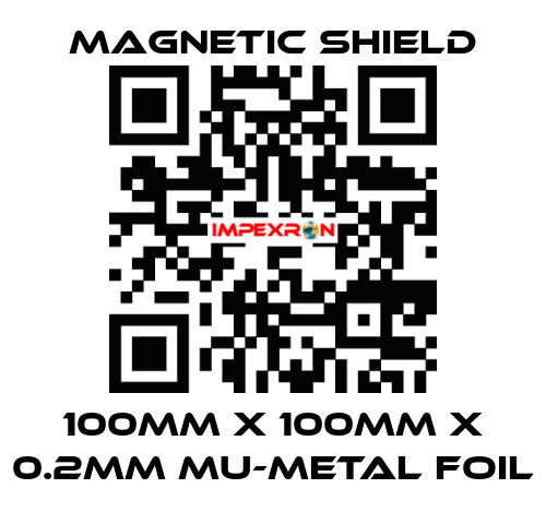 100mm x 100mm x 0.2mm Mu-metal Foil Magnetic Shield