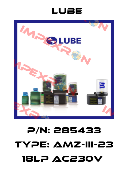 P/N: 285433 Type: AMZ-III-23 18LP AC230V  Lube
