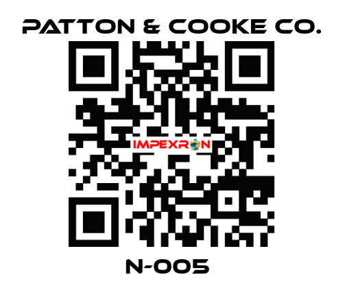N-005  Patton & Cooke Co.