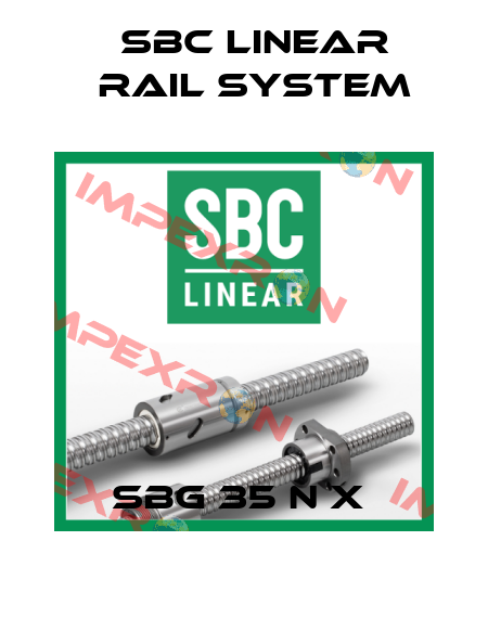 SBG 35 N X  SBC Linear Rail System