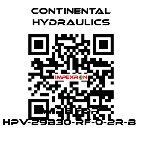 wire for HPV-29B30-RF-0-2R-B  Continental Hydraulics