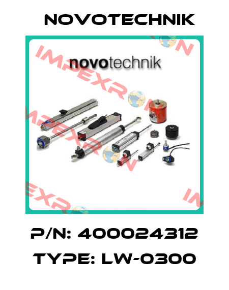 P/N: 400024312 Type: LW-0300 Novotechnik