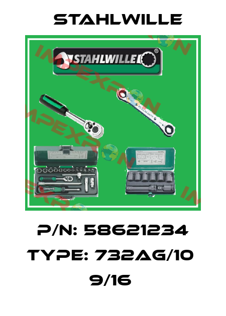P/N: 58621234 Type: 732AG/10  9/16  Stahlwille