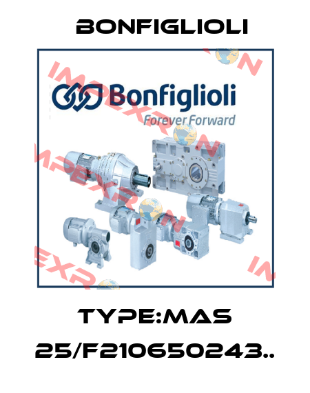 TYPE:MAS 25/F210650243.. Bonfiglioli