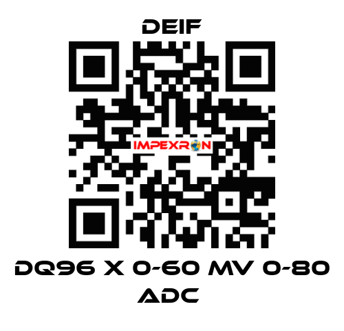 DQ96 X 0-60 MV 0-80 ADC  Deif