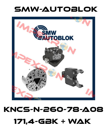 KNCS-N-260-78-A08  171,4-GBK + WAK  Smw-Autoblok