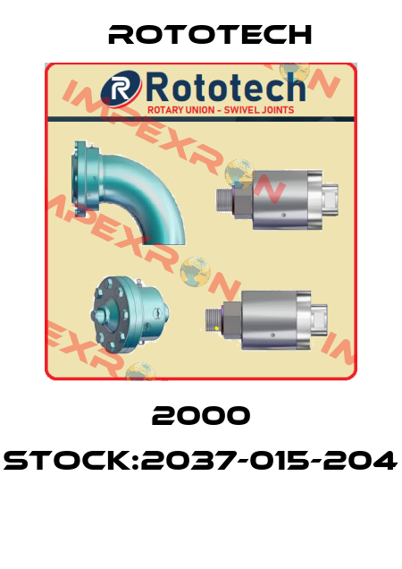 2000 Stock:2037-015-204  Rototech