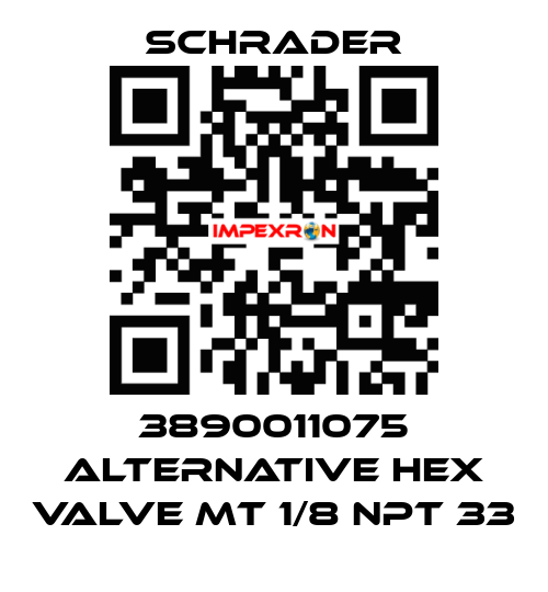 3890011075 alternative HEX VALVE MT 1/8 NPT 33 Schrader