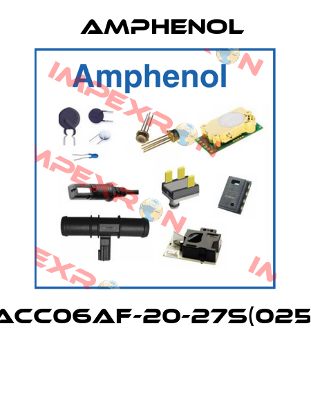 ACC06AF-20-27S(025)  Amphenol