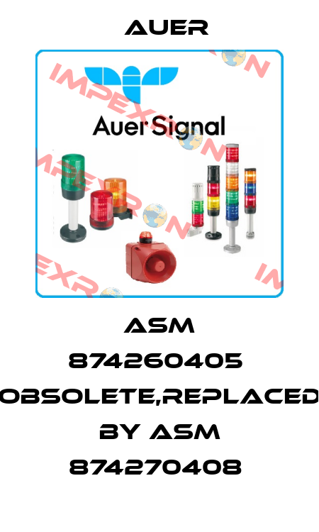 ASM 874260405  obsolete,replaced by ASM 874270408  Auer