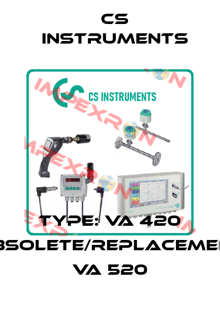 Type: VA 420 obsolete/replacement VA 520 Cs Instruments